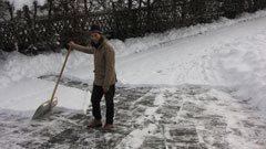 schnee schaufeln